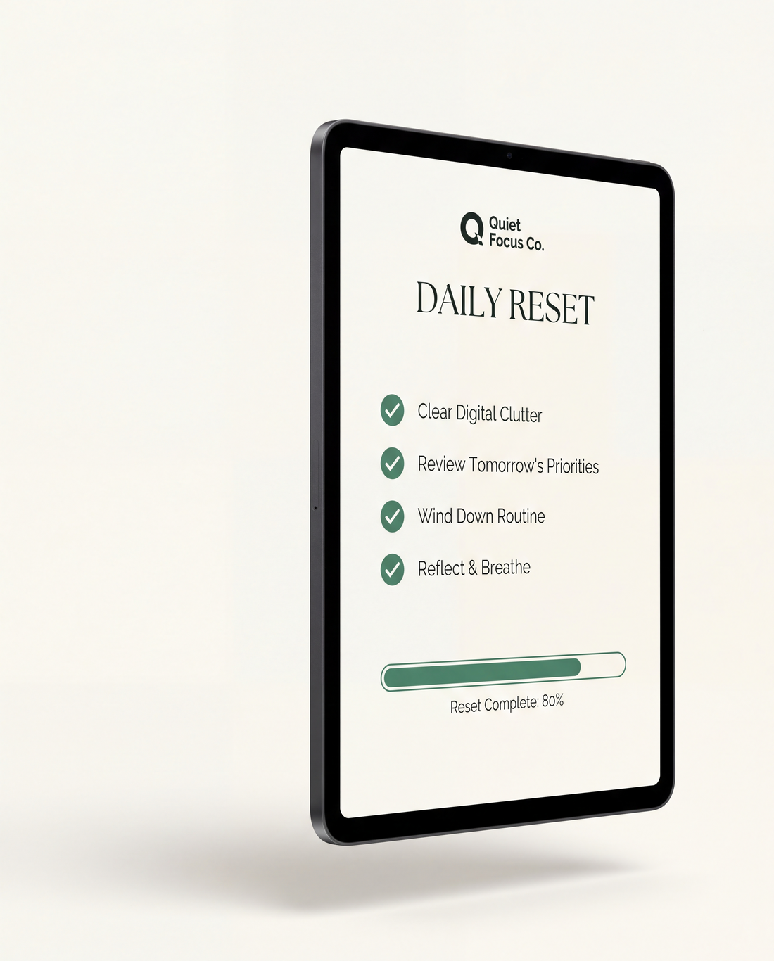 Daily Reset template