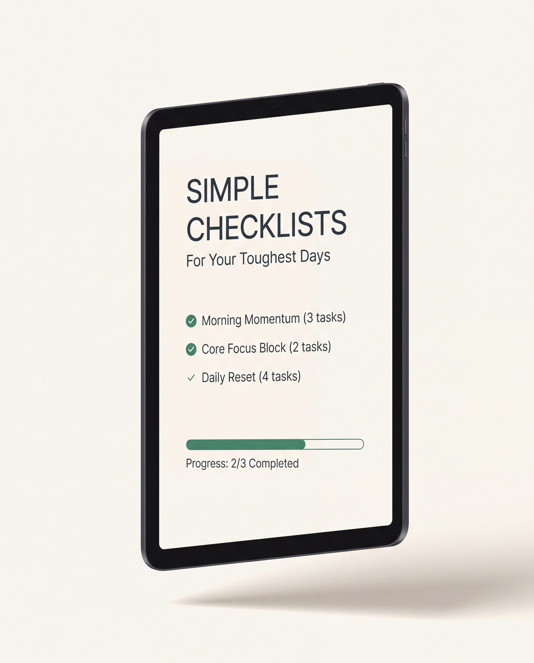 Simple checklists